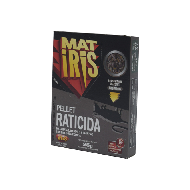 Raticida en granos en caja Matiris 25 gramos