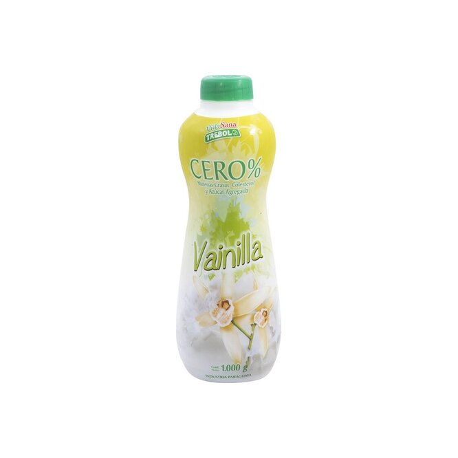 Yogurt cero vainilla botella Trébol 1 litro