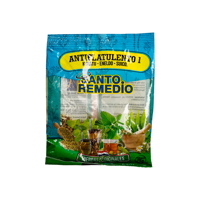 Antiflatulento 1 mezcla de kuratu, eneldo y suico Santo Remedio 25 gramos