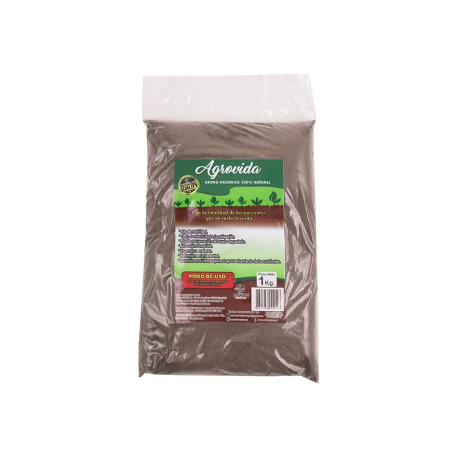 Abono orgánico para plantas Agrovida 1 kilo