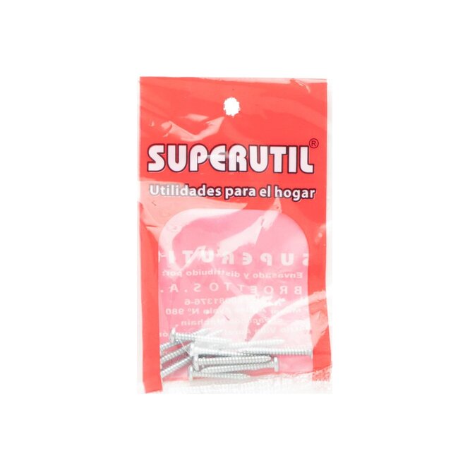 Tornillos aterrajador 3x25x30 en paquete Superútil 12 unidades