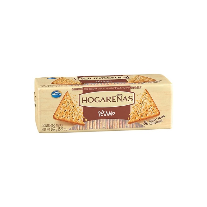 Galletitas con sésamo Hogareñas 167 gramos