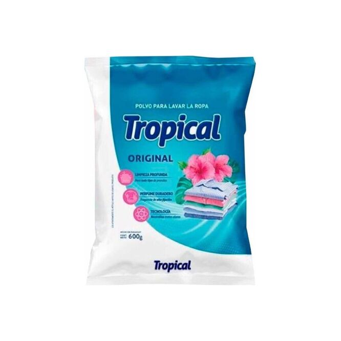 Jabón en polvo Tropical original bolsa 600 gramos