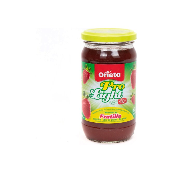 Mermelada frutilla diet frasco Orieta 390 gramos