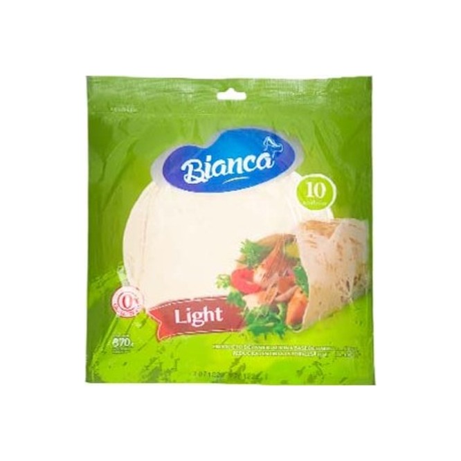 Tortillas de trigo light paquete Bianca 10 unidades