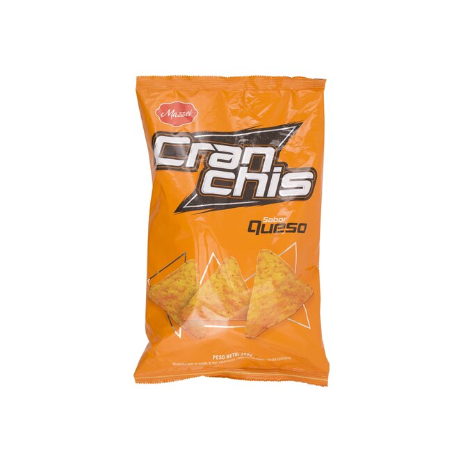 Snacks cranchis sabor queso paquete Mazzei 250 gramos