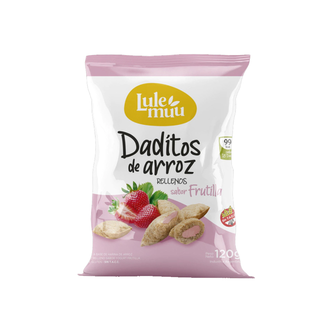 DADITOS DE ARROZ LULEMMU FRUTILLA 120GR