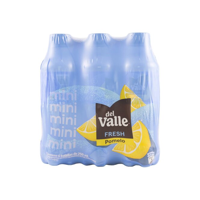 Jugo de pomelo mini pack 6 unidades Del Valle 250 ml