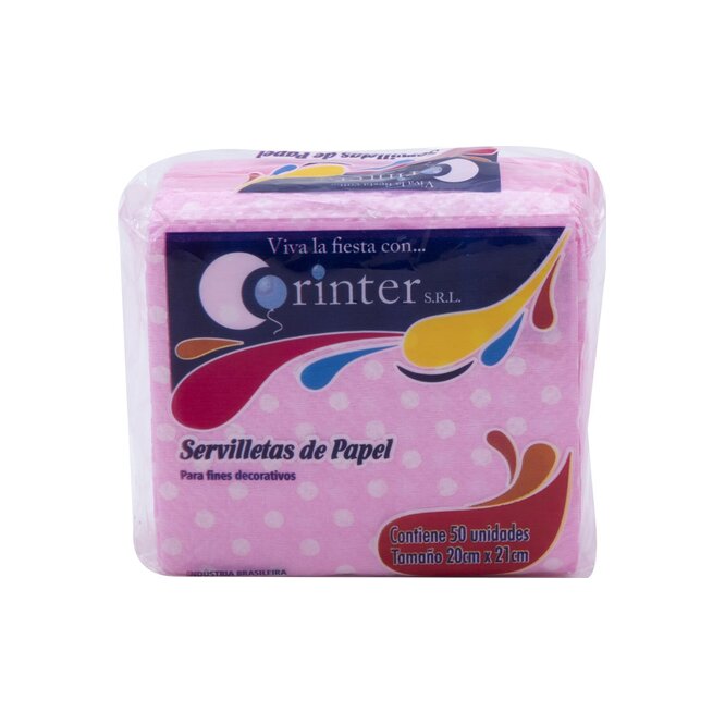Servilletas a motas en paquete Corinter 50 unidades