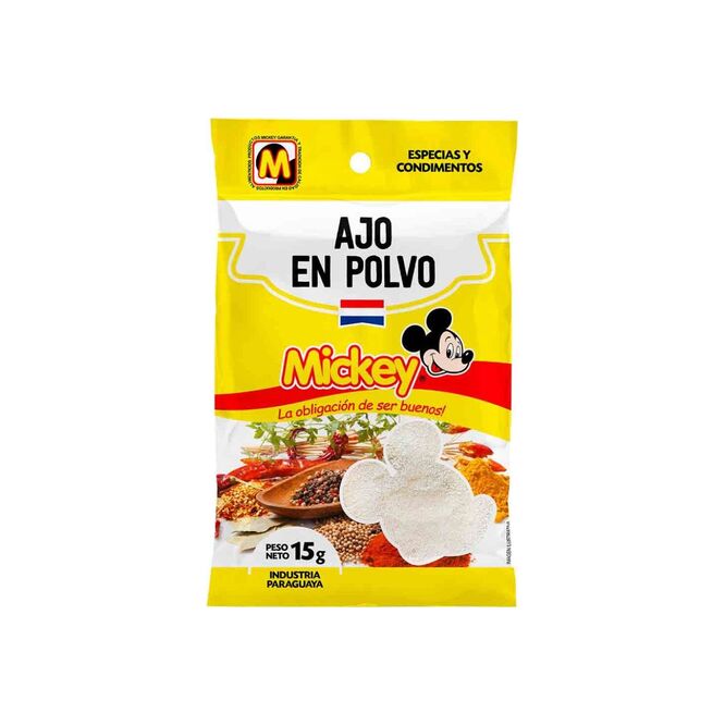 Ajo en Polvo en paquete Mickey 15 gramos