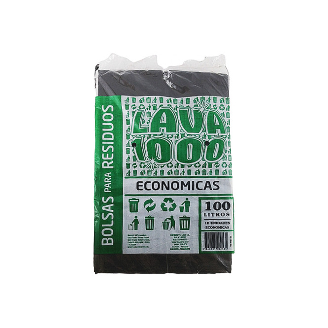BOLSA PARA RESIDUOS ECONOMICA 100LT X 10