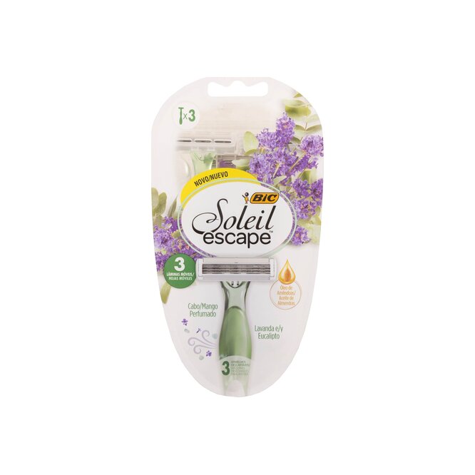 Máquina para afeitar lavanda Soleil 3 unidades