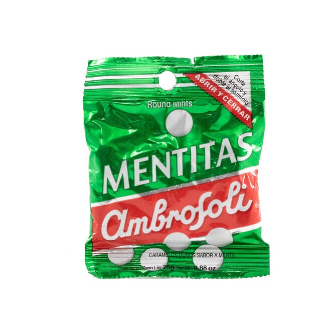 Caramelos mentitas Ambrosoli 25 gramos