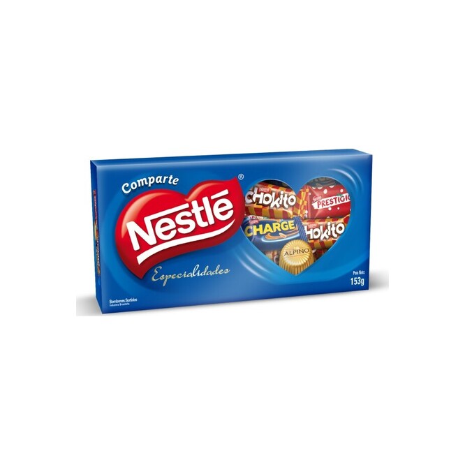 Chocolate especialidades bombón caja Nestlé 153 gramos