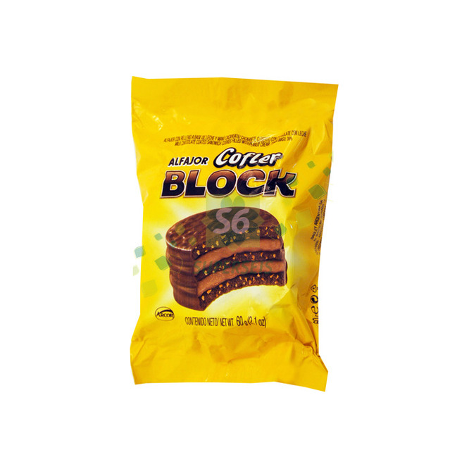 Alfajor block con Maní Cofler 60 gramos