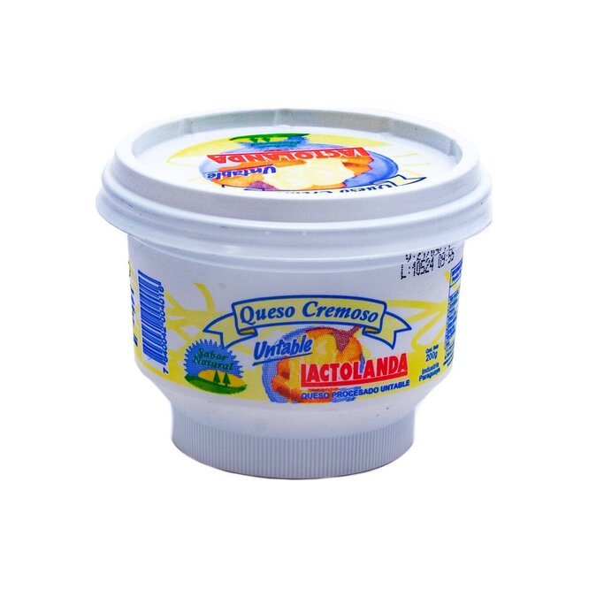 Queso cremoso untable pote Lactolanda 200 gramos