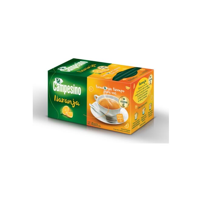 Té de naranja con vitamina c en saquito Campesino 25 unidades