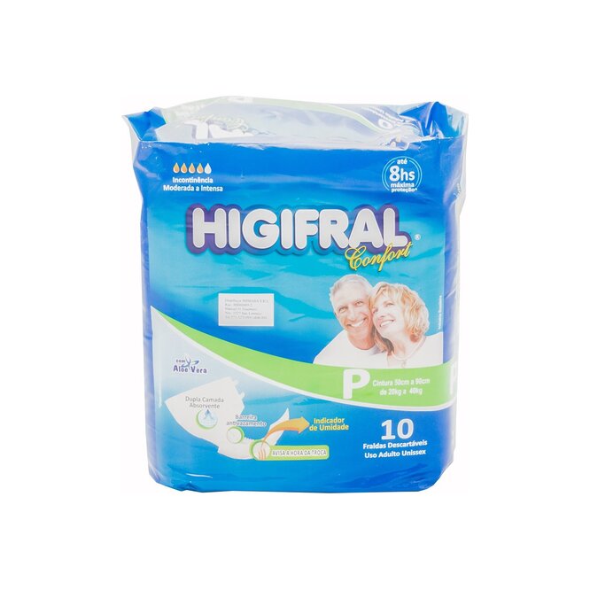 PAÑAL P/ADULTO P 10 UN HIGIFRAL CONFORT