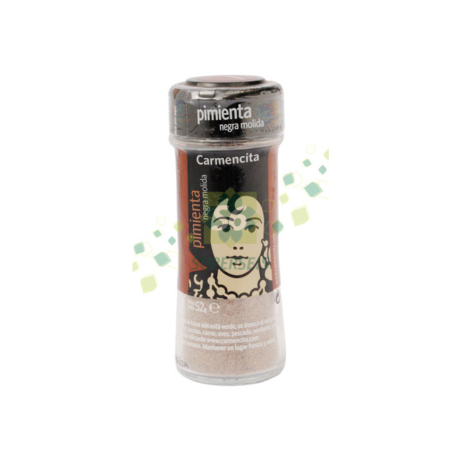 Pimienta negra molida en frasco Carmencita 52 gramos