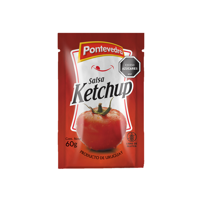 Ketchup doypack Pontevedra 60 gramos