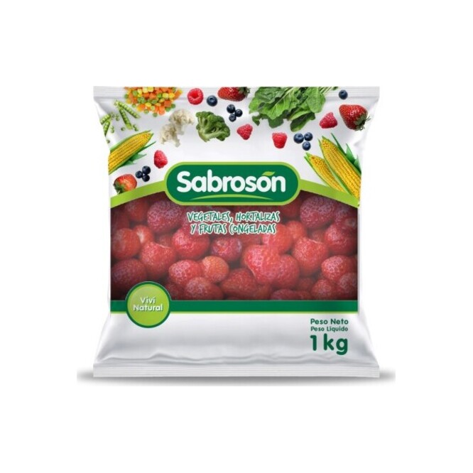Frutilla Entera Congelada Sabrosón 1 kilo