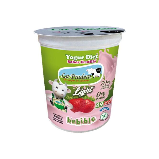 Yogurt dietético sabor vainilla La Pradera 350 ml