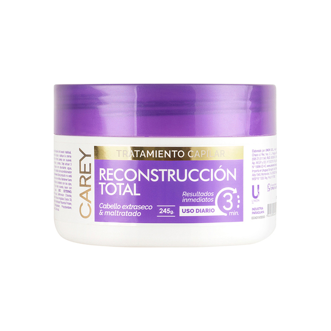 Tratamiento capilar reconstrucción total frasco Carey 245 gramos