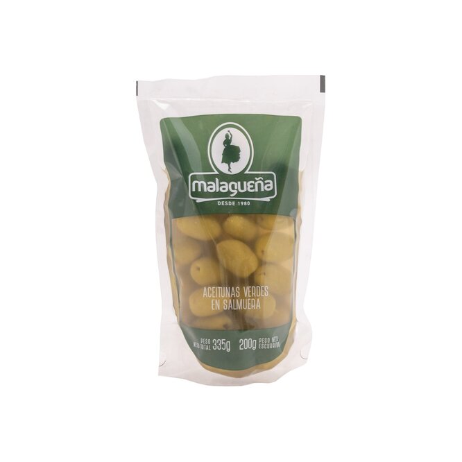 ACEITUNAS VERDES 335GR MALAGUEÑA