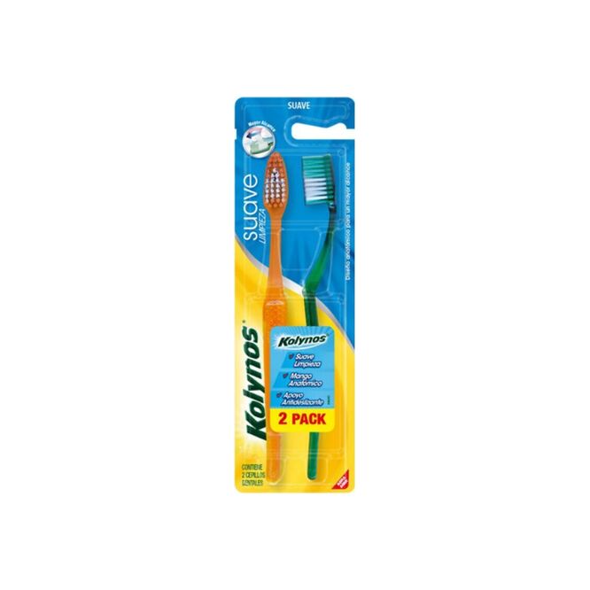 Cepillo dental adulto pack cepillo dental suave Kolynos 2 unidades