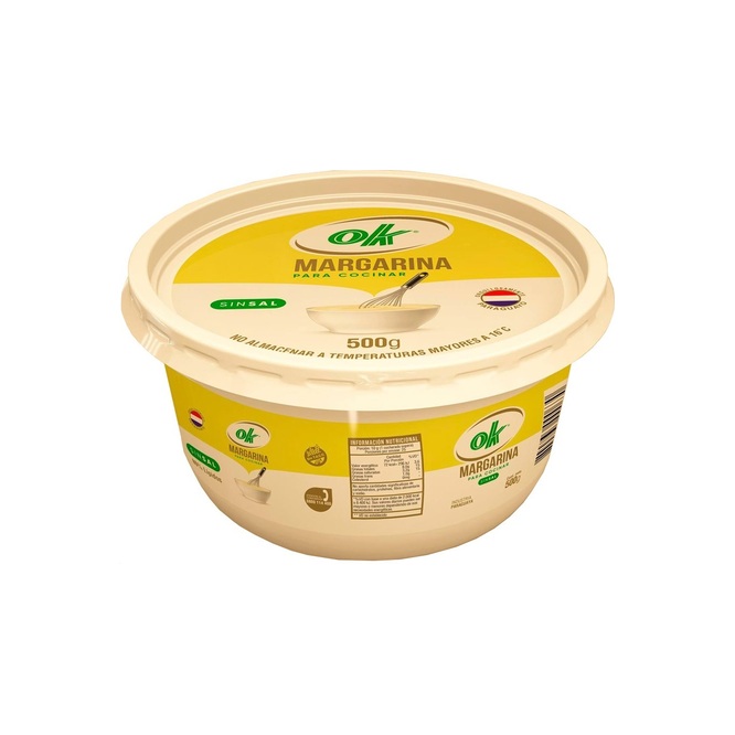Margarina para cocina pote Ok 500 gramos