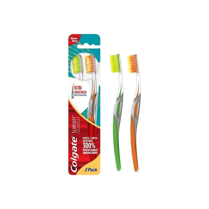 Cepillo Dental Adulto Slimsoft Advanced Colgate 2 unidades