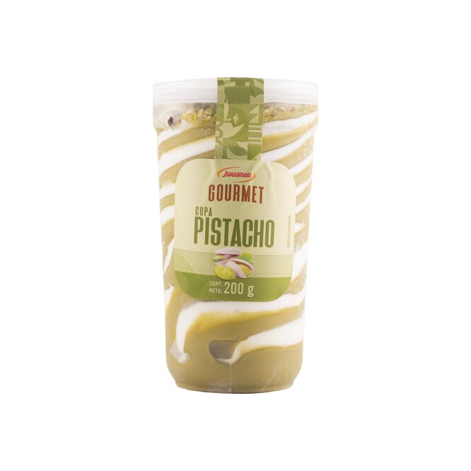 Copa de helado de crema americana con pista Amandau 200 gramos