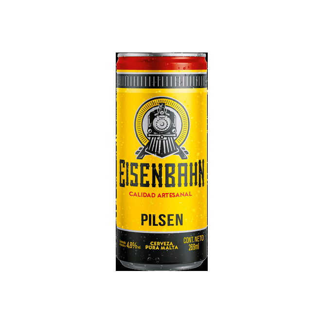 Cerveza Pilsen Pura Malta en Lata Eisenbahn 269 ml
