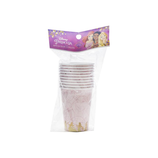 VASOS DE COTILLON DISNEY PRINCESA 10UN