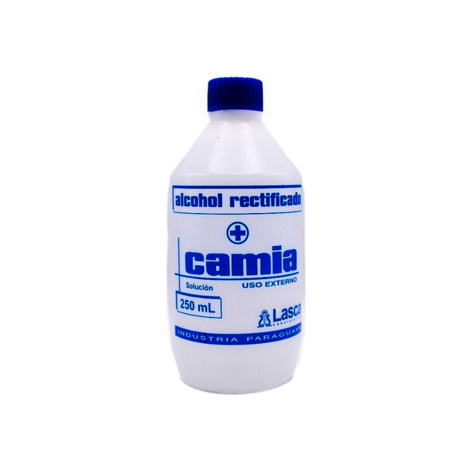 ALCOHOL RECTIFICADO CAMIA 250ML LASCA