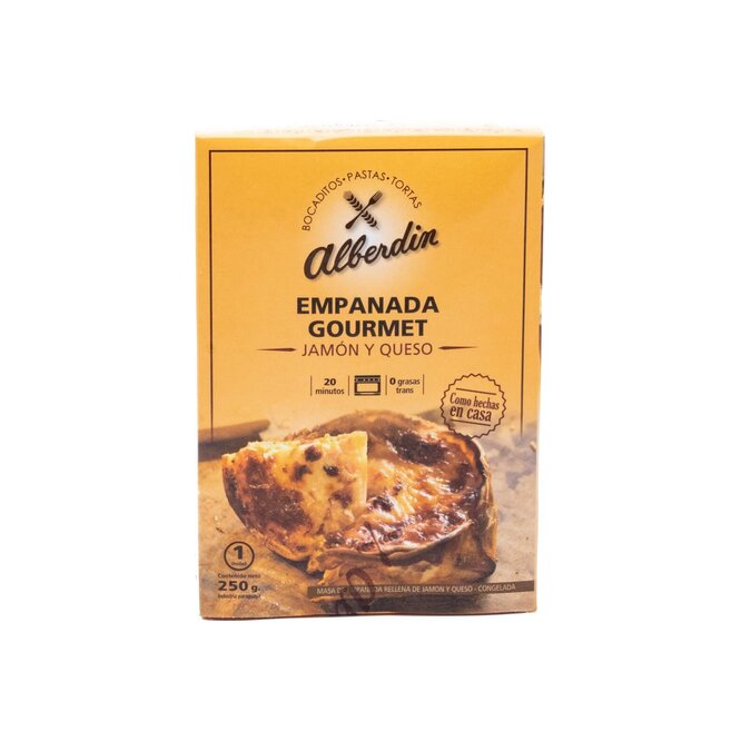 EMPANADA GOURMET DE JAMON Y QUESO 250GR