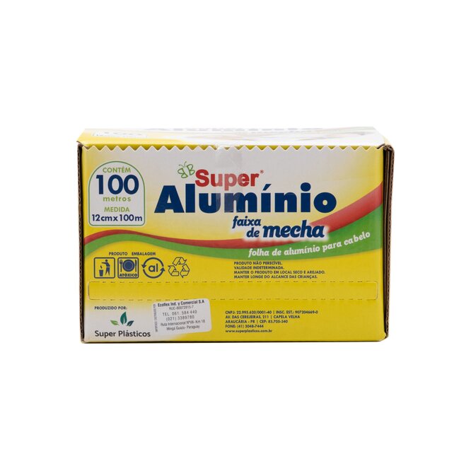 Hoja de aluminio para cabello 12 CM Super 100 unidades