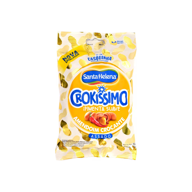 Maní crocante sabor pimienta suave Crokissimo Santa Helena 150 gramos