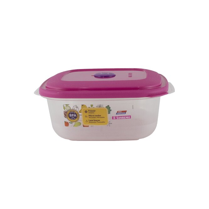 Pote Cuadrado Freezer San Remo 1,3 litros