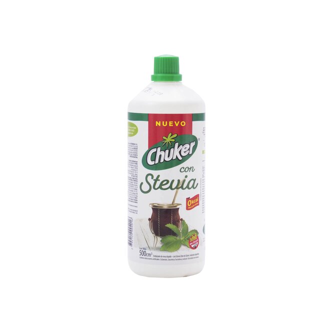 EDULCORANTE LIQUIDO CHUKER C/STEVIA 500M