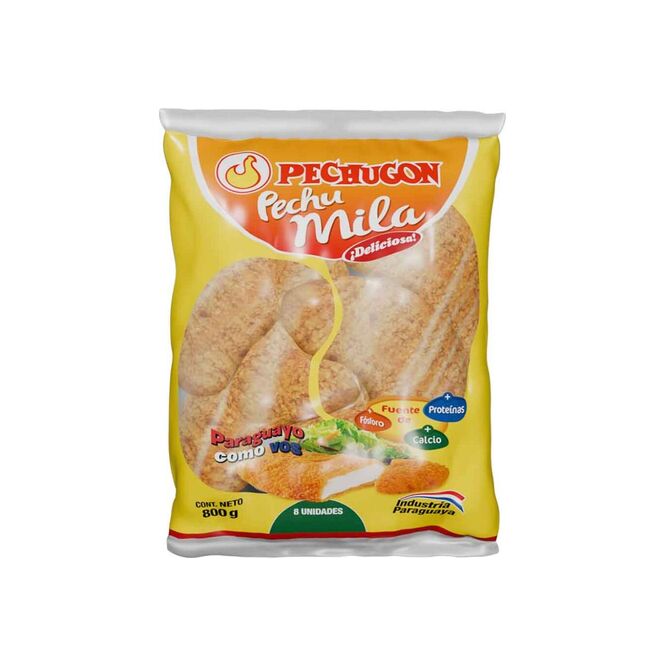 Milanesa de pollo congelado Pechuga Mila Pechugon 8 unidades