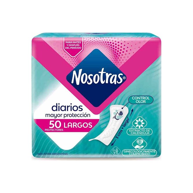 Protectores diarios largos Nosotras 50 unidades