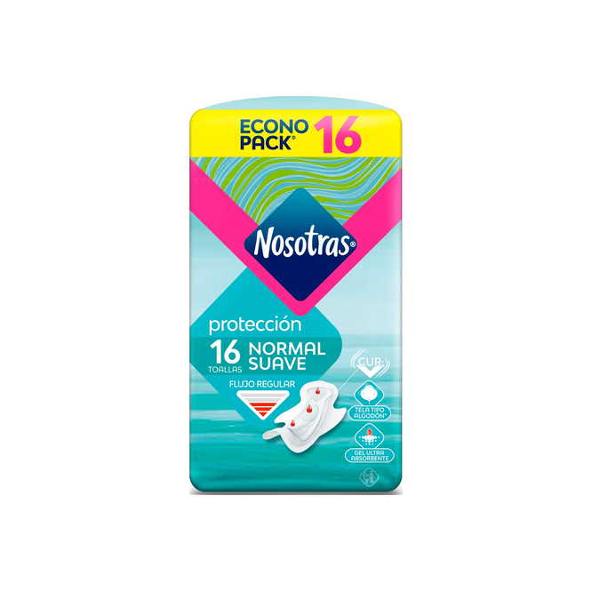 TOALLAS FEM TAM NORMAL 16UN NOSOTRAS