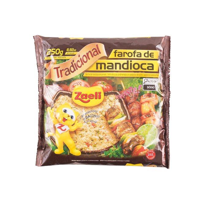 Farofa Tradicional de Mandioca Zaeli 250 gramos