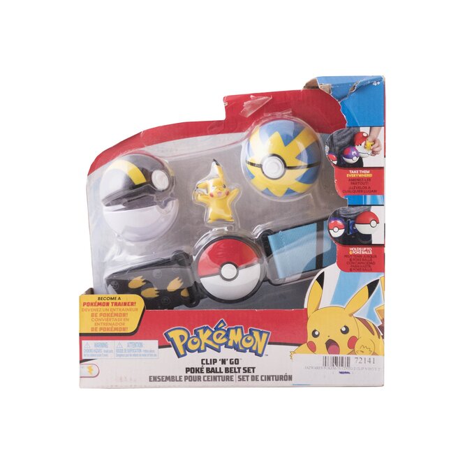 SET DE CINTURON C/POKEBOLAS POKEMON