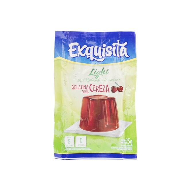 GELATINA E/POLV EXQUISITA S/CEREZA 25GR