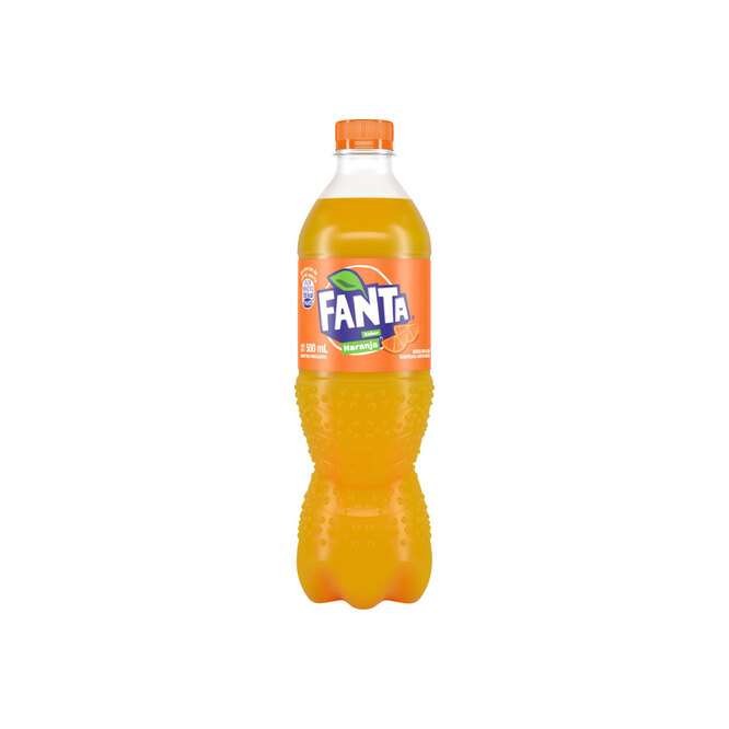 Gaseosa Descartable sabor naranja en botella Fanta 500 ml