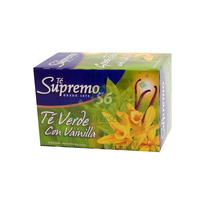 Té verde con vainilla Supremo 20 unidades