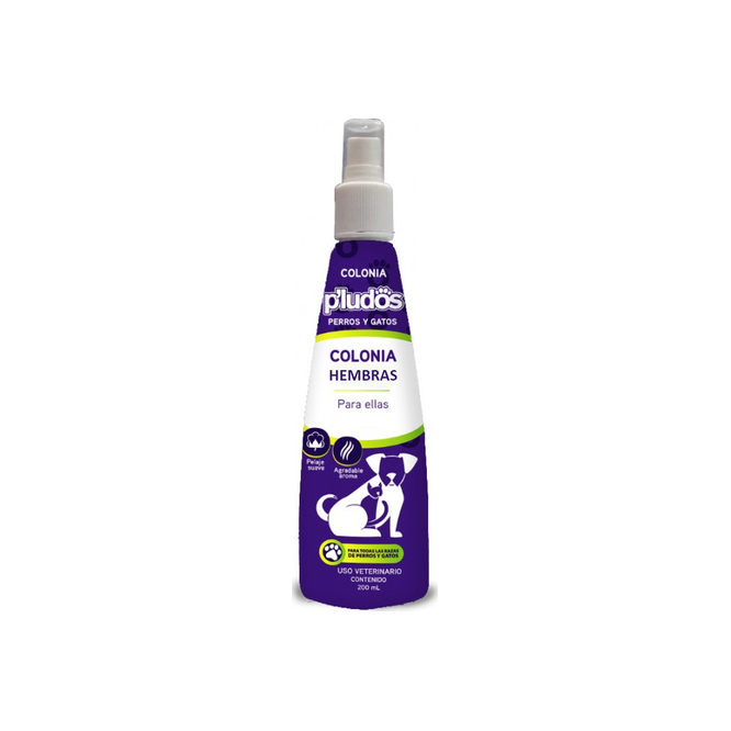 Colonia para perros y gatos hembras en spray Peludos 220 ml