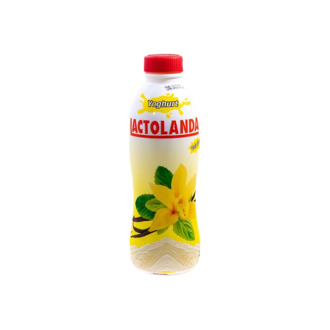 Yogurt entero sabor vainilla botella descartable Lactolanda 900 ml